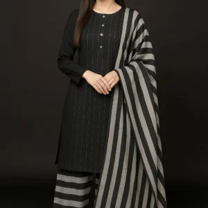 3 Pcs Women's Unstitched Printed Suit