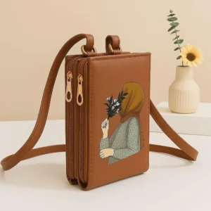 Stylish Girl's Maroon Crossbody Bag made of premium Rexine. Features a trendy print and multipurpose design. Perfect size for essentials. Shop now!