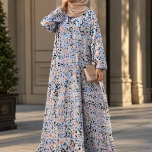 Crinkle Free Printed Abaya #1 Best Price in Pakistan
