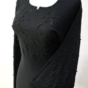 Black Embroidered Nidha Abaya #1 Best Price Pakistan