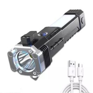 578-116-468271-product-4 Buy the best Rechargeable LED Torch light in Pakistan. Powerful 3W light, USB-C fast charging, long battery backup & power bank feature for home & outdoor.