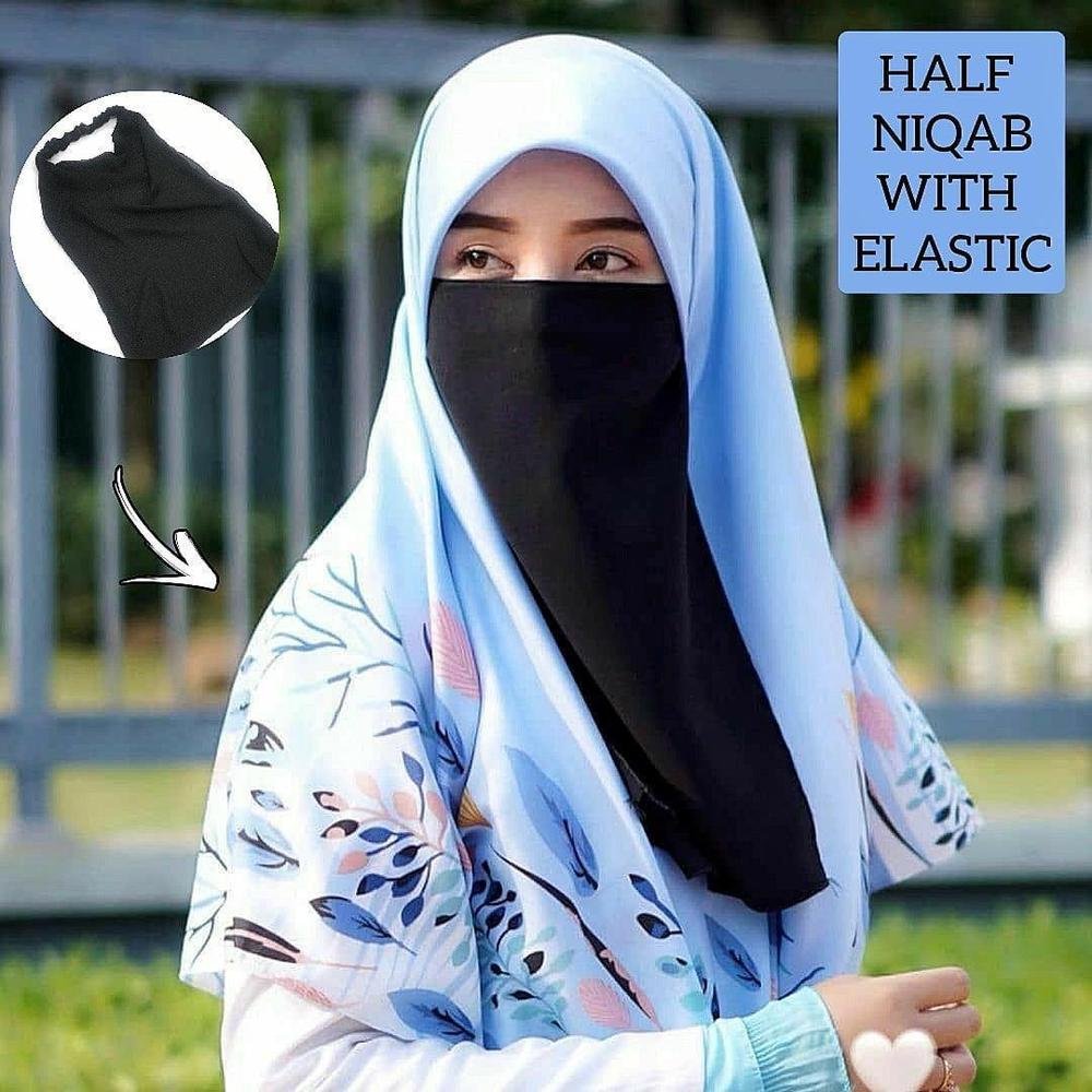 Women's Naqab with Elastic Patti #1 Best Chiffon PK - Image 2