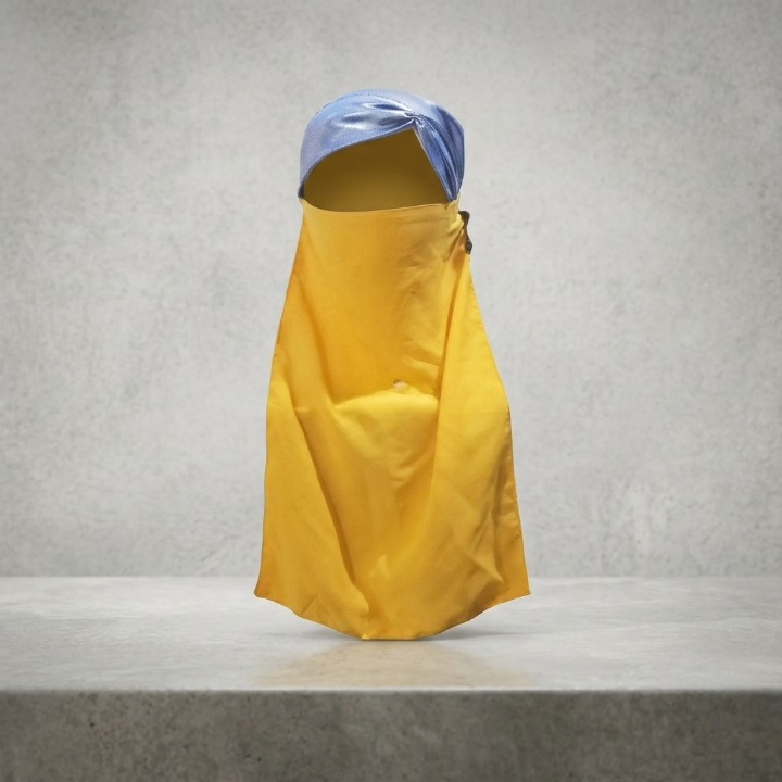 Half Veil Niqab Patti #1 Korean Chiffon Soft Elastic PK - Image 6