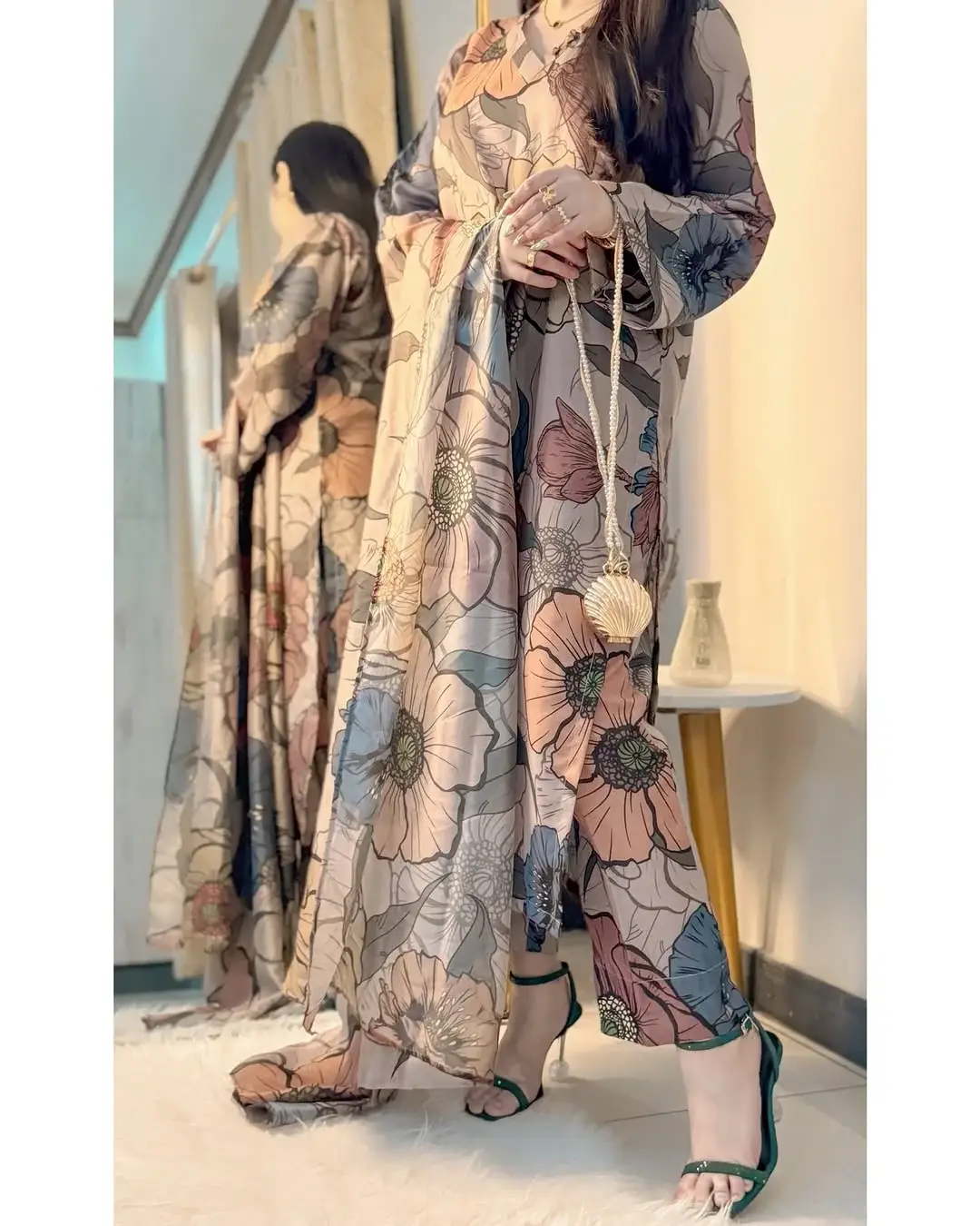 Women Digital Printed Suit #1 Best Summer Dress PK - Image 3
