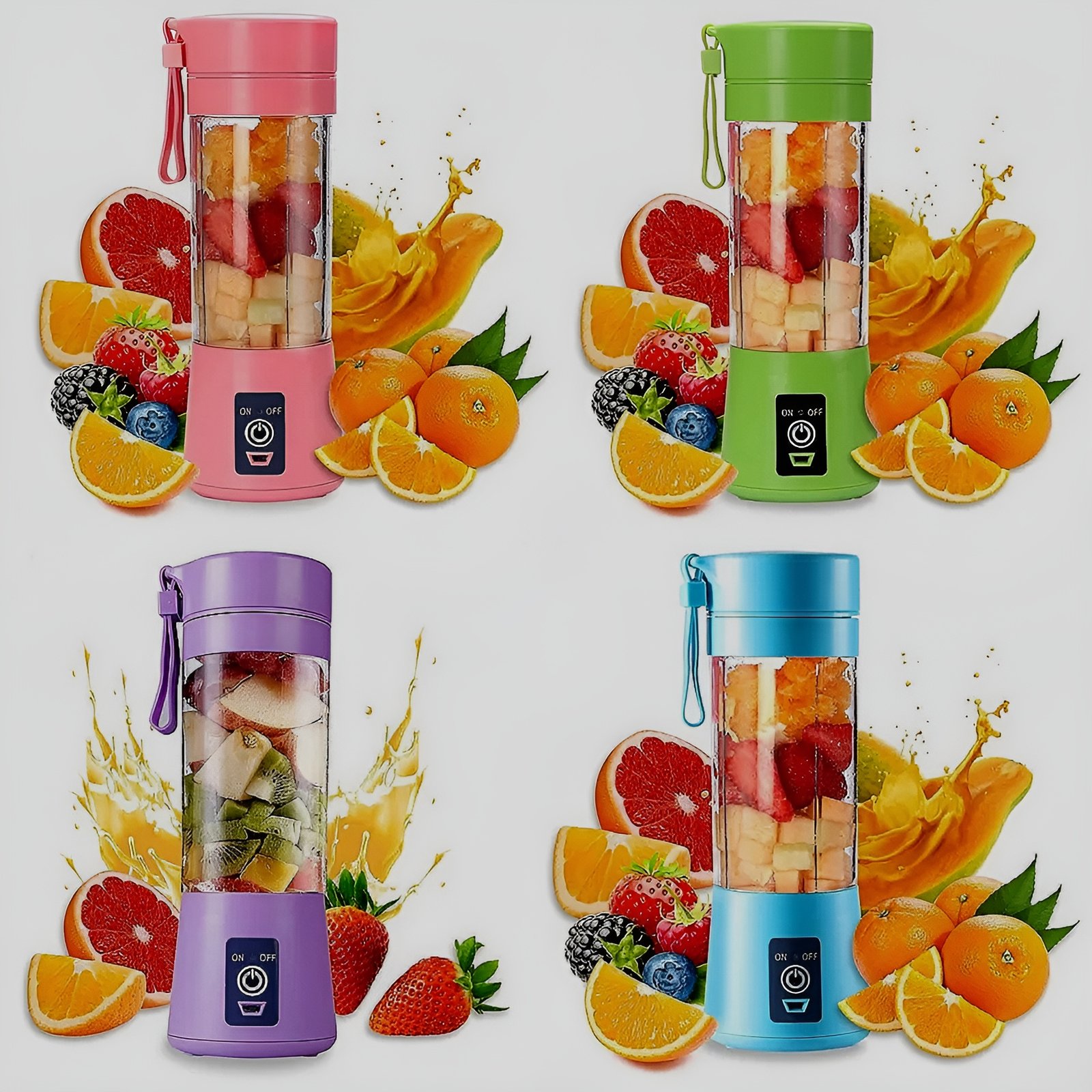 Portable Mini 6 Blade Juicer Blender #1 380ml PK` - Image 5