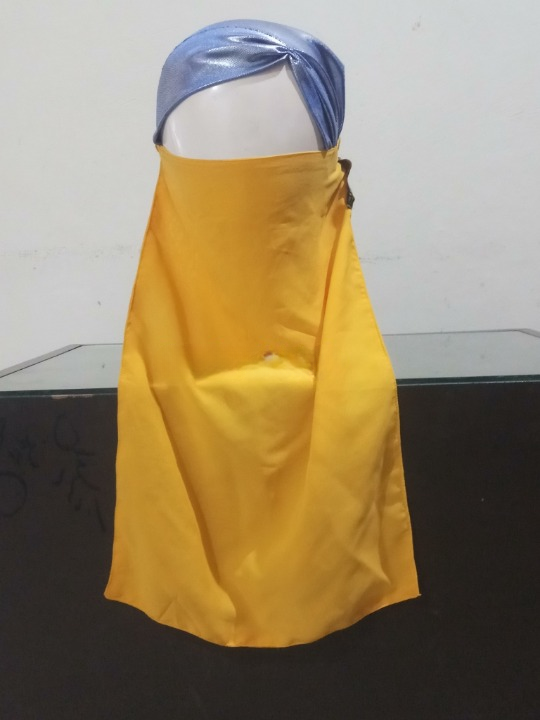 Half Veil Niqab Patti #1 Korean Chiffon Soft Elastic PK - Image 4