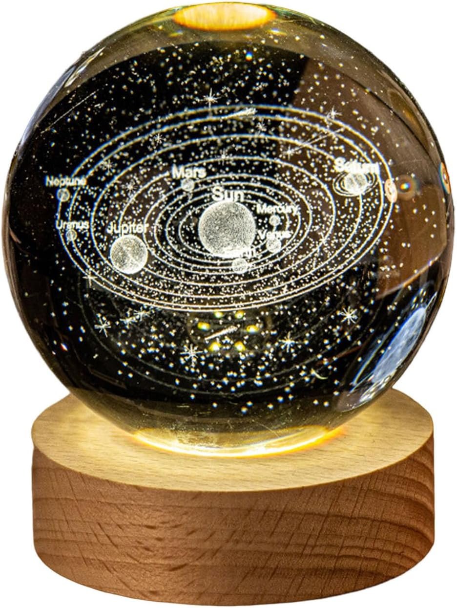 3D Crystal Ball Table Lamp #1 Best Price Pakistan - Image 2