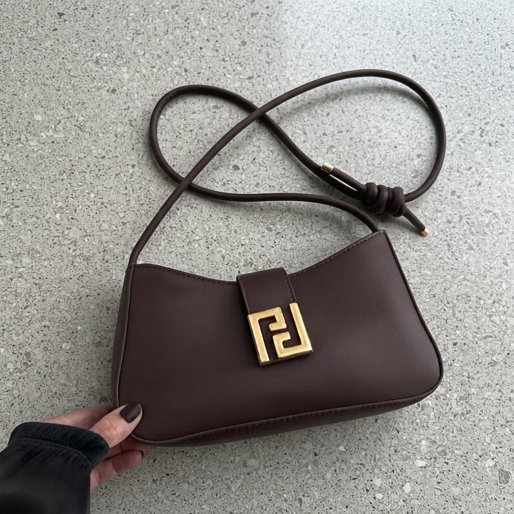 Stylish Brown Cross Body Handbag #1 Casual Shoulder PK - Image 4