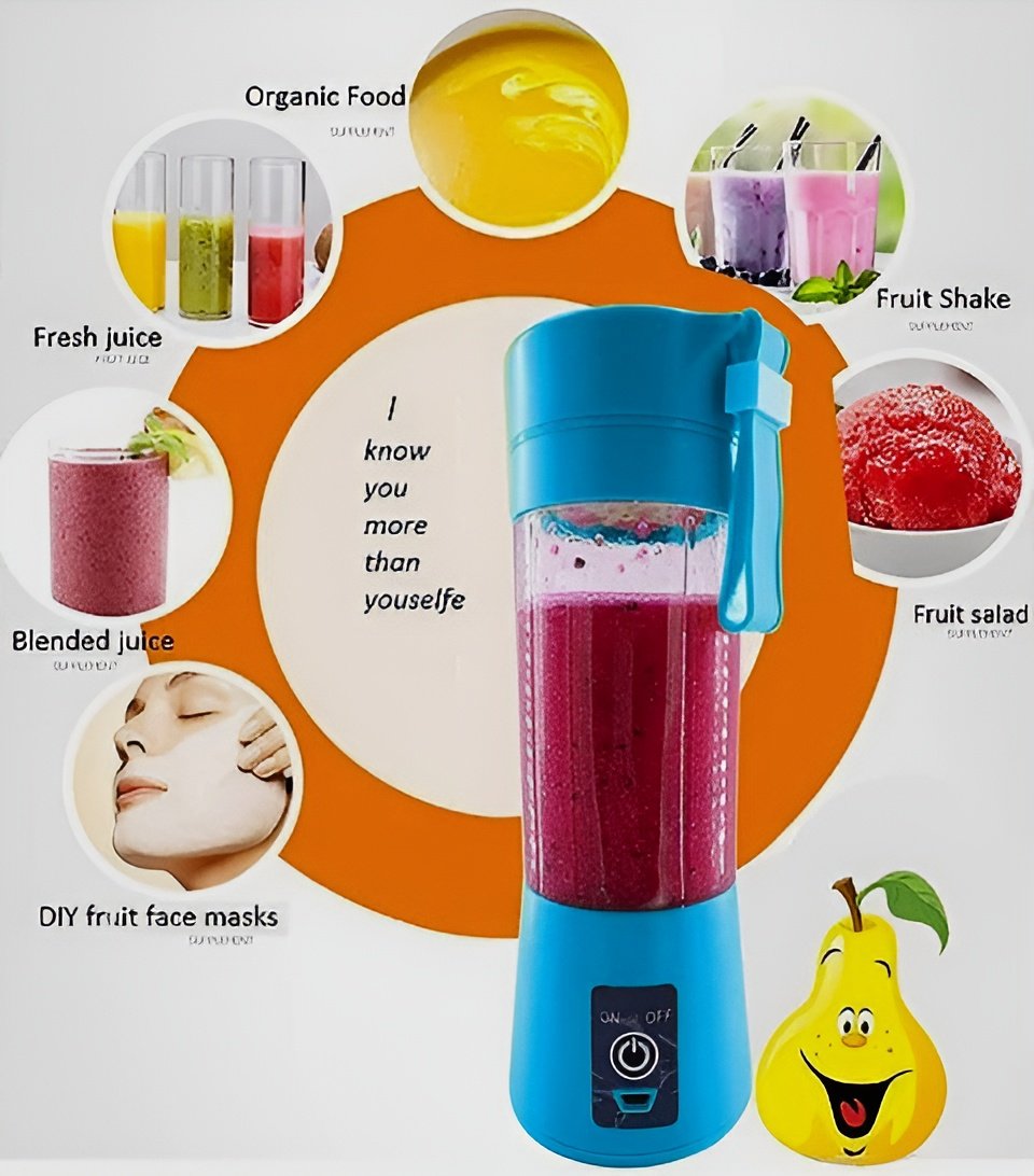 Portable Mini 6 Blade Juicer Blender #1 380ml PK` - Image 3