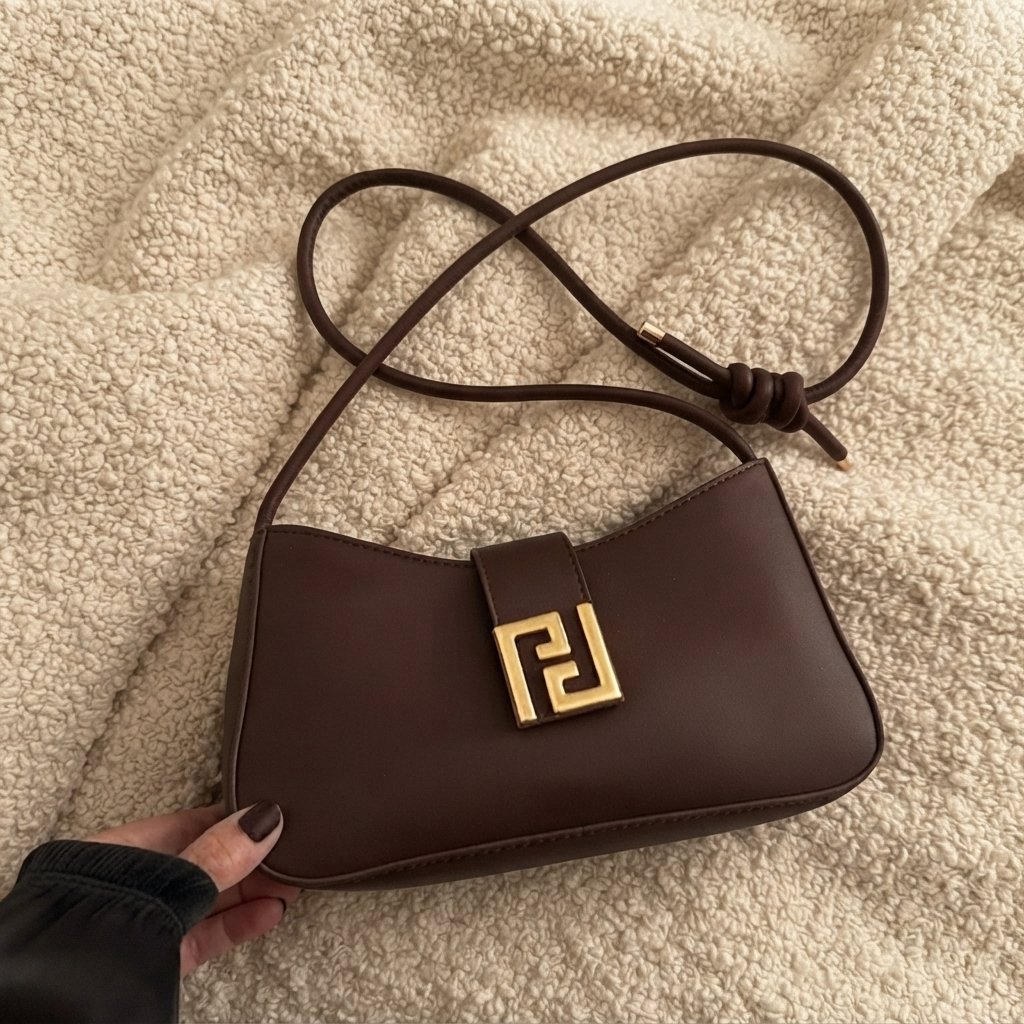 Stylish Brown Cross Body Handbag #1 Casual Shoulder PK - Image 2